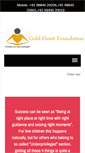 Mobile Screenshot of goldheartfoundation.org